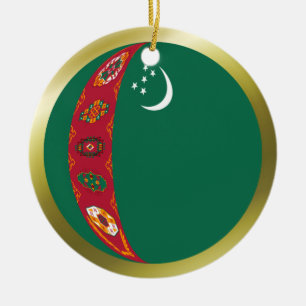 Turkmenistan Flag Ornament