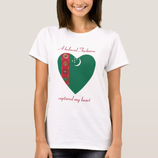 Turkmenistan Flag Sweetheart T-Shirt