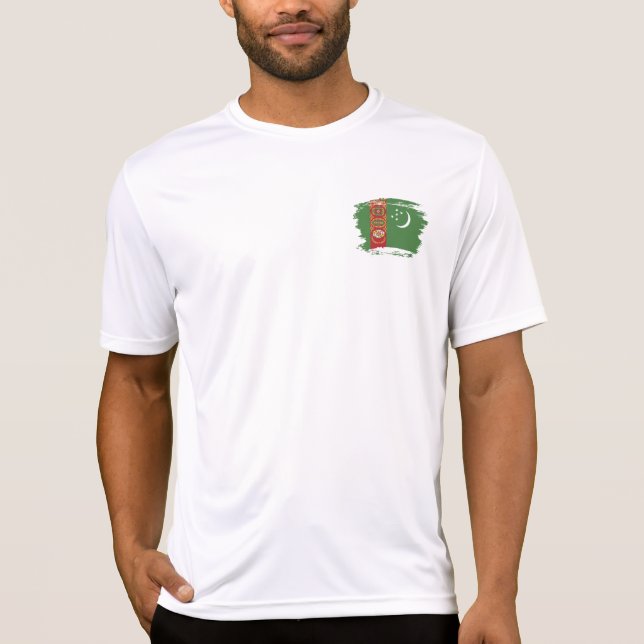 Turkmenistan flag T-Shirt (Front)