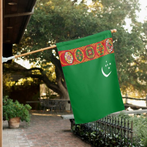 Turkmenistan House Flag