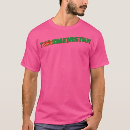 Turkmenistan vintage style retro souvenir 2 T_Shirt