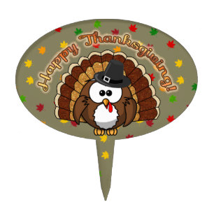 turkowl gifts for all for Thanksgiving Cake Topper