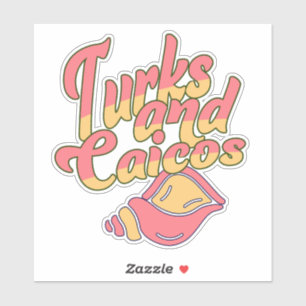 Turks and Caicos Conch Sticker