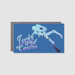 Turks and Caicos Diving Car Magnet