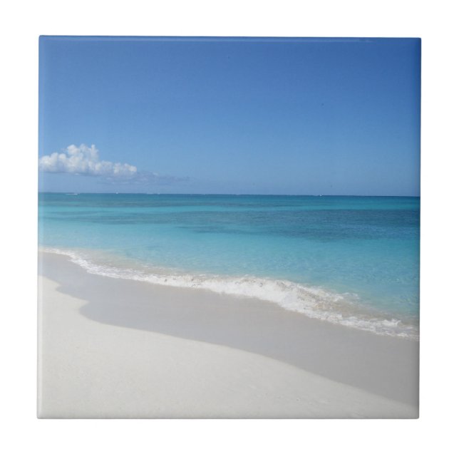 Turks and Caicos Dream Beach Ceramic Tile (Front)