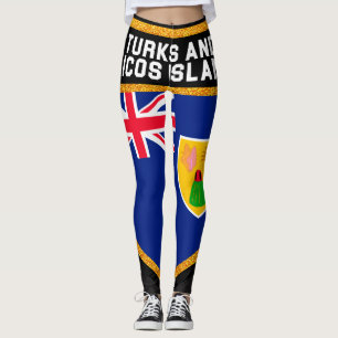 Turks And Caicos Flag Leggings