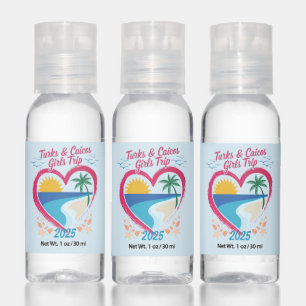 Turks and Caicos Girls Trip Tropical Paradise  Hand Sanitizer