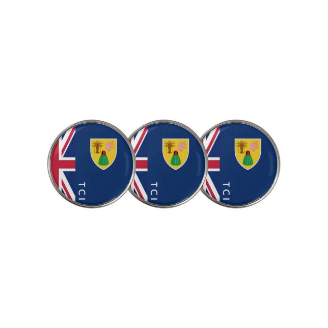 Turks and Caicos Golf Ball Marker (3 Up)