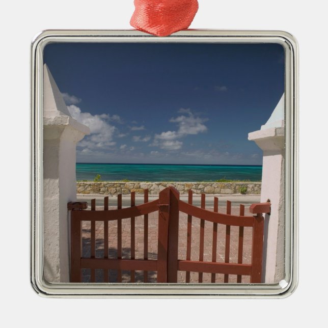 Turks and Caicos, Grand Turk Island, Cockburn 5 Metal Ornament (Front)