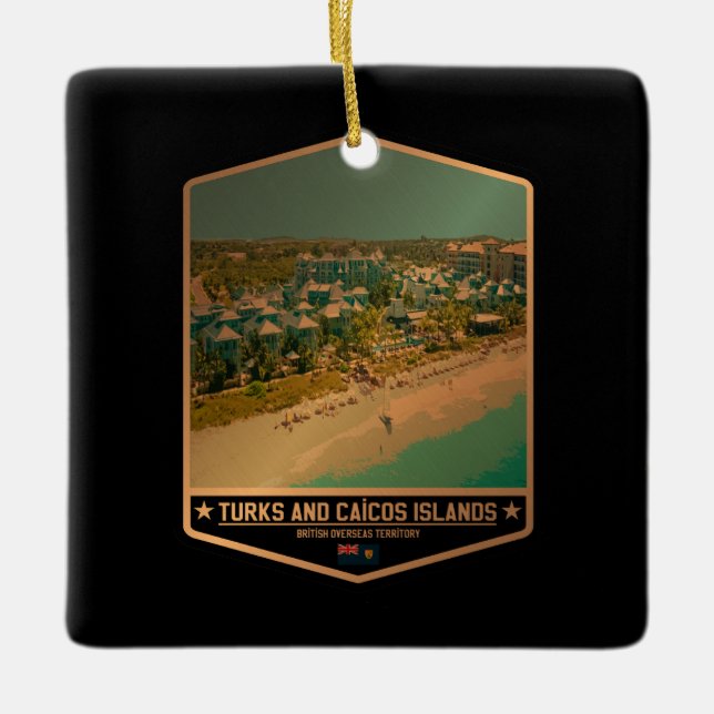 Turks and Caicos Islands Ceramic Ornament (Front)