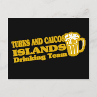 Turks and Caicos Islands Drinking Team Postcard