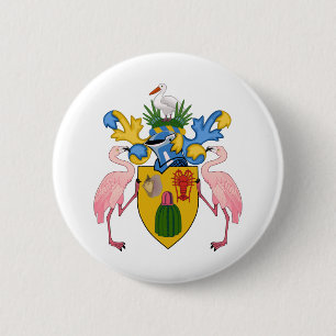 turks and caicos islands emblem button
