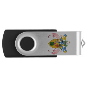 turks and caicos islands emblem flash drive