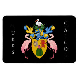 turks and caicos islands emblem magnet