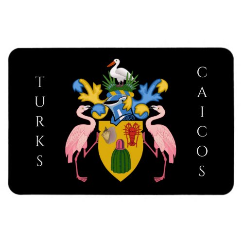 turks and caicos islands emblem magnet