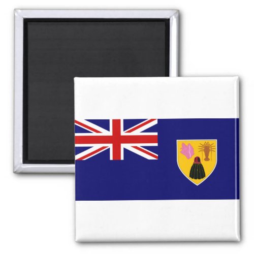turks and caicos islands flag magnet