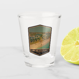 Turks and Caicos Islands Shot Glass