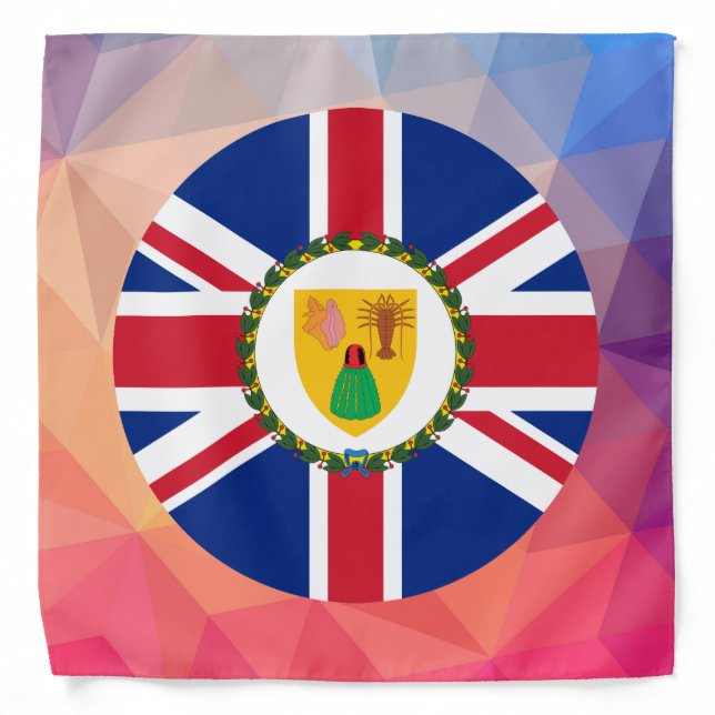 Turks and Caicos Islands Souvenir Bandana (Front)