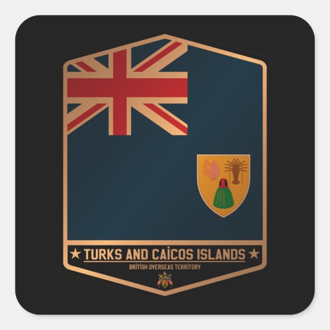 Turks and Caicos Islands Square Sticker (Front)