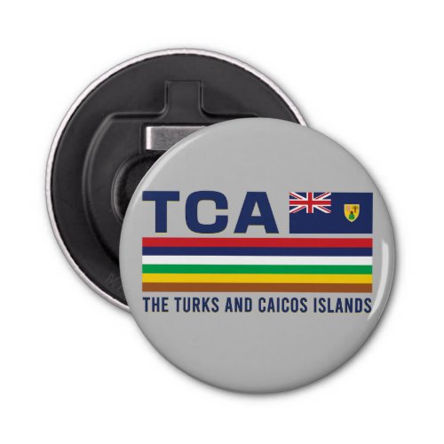 Turks and Caicos ISO Alpha 3 Design Bottle Opener