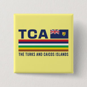 Turks and Caicos ISO Alpha 3 Design Button