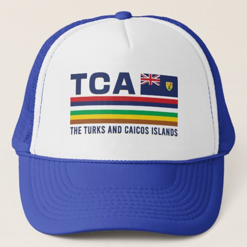 Turks and Caicos ISO Alpha 3 Design Trucker Hat