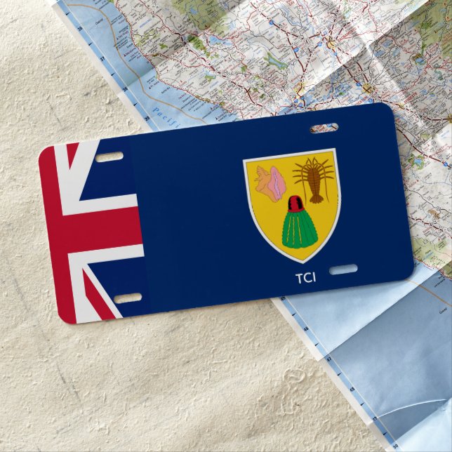 Turks and Caicos License Plate (In Situ)