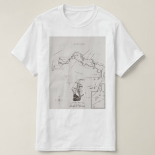 Turks and Caicos Map T-Shirt