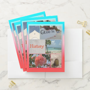 Turks and Caicos Photo Collage Pocket Folder