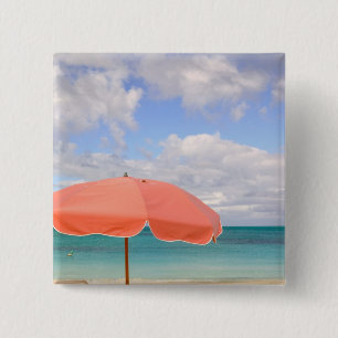 Turks and Caicos, Providenciales Island, Grace Pinback Button