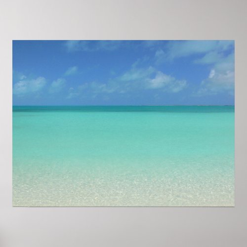 TURKS AND CAICOS SEASCAPESEA SAND AND SKY POSTER