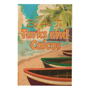Turks and Caicos Vintage Travel Poster