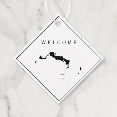 Turks and Caicos Wedding Welcome Bag Gift Tag