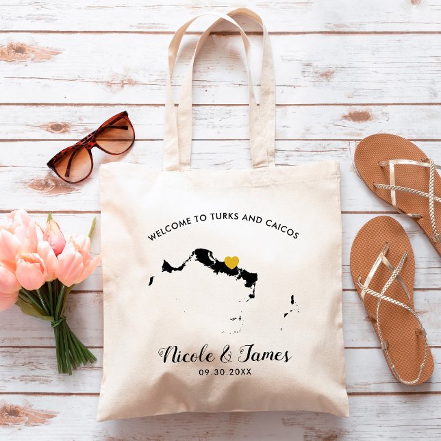 Turks and Caicos Wedding Welcome Bag, Tote (Creator Uploaded)
