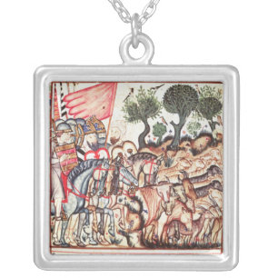 Turks and Moors Regaining their Land Silver Plated Necklace