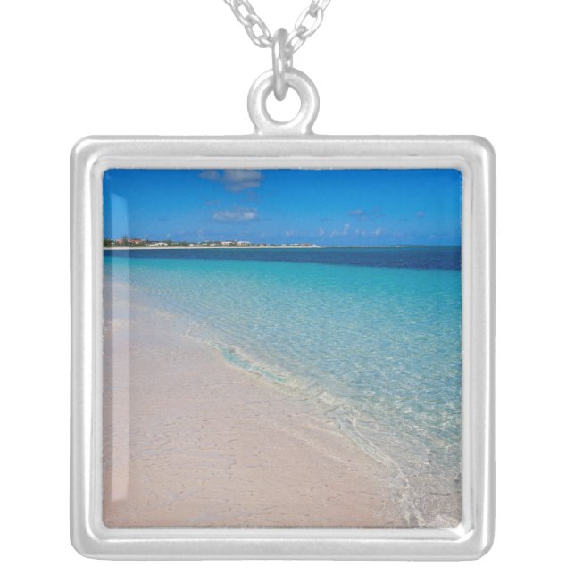 Turks & Caicos Club, Providenciales, Turks & Silver Plated Necklace (Front)