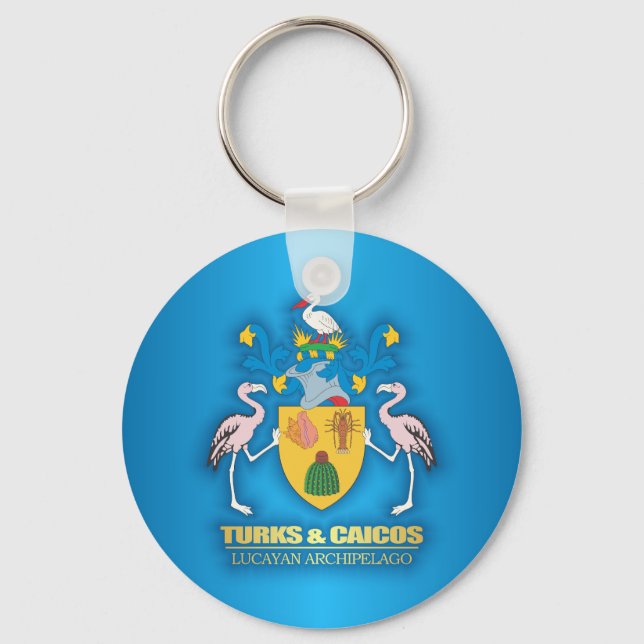 Turks & Caicos COA Keychain (Front)