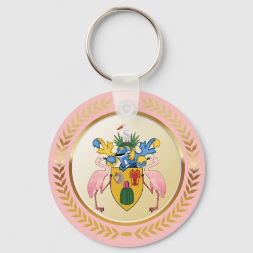 Turks  Caicos Coat Of Arms Keychain