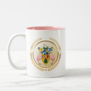 Turks & Caicos Coat Of Arms Two-Tone Coffee Mug