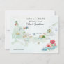 Turks & Caicos | Destination Wedding Itinerary Map Save The Date