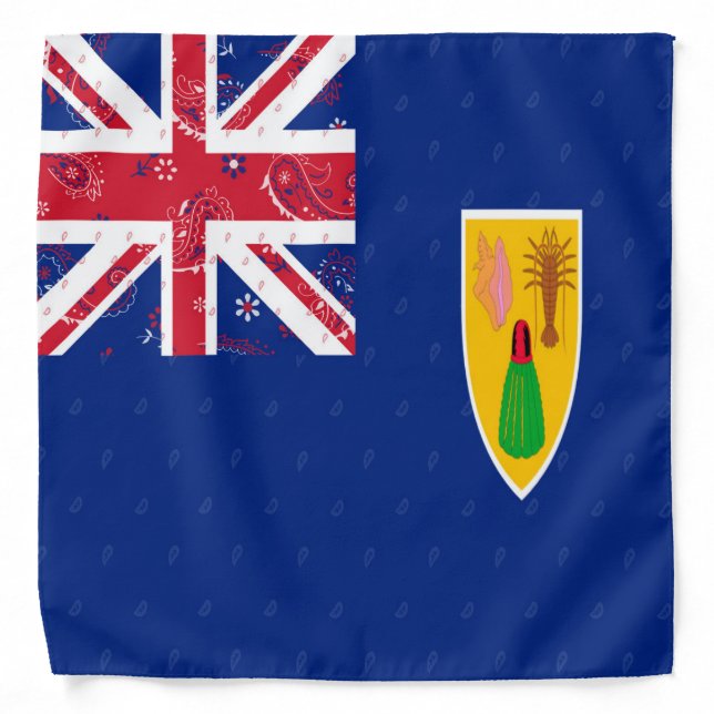 Turks & Caicos Flag Bandana (Front)