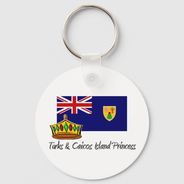 Turks & Caicos Islander Princess Keychain (Front)