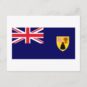Turks & Caicos Islands Flag Postcard