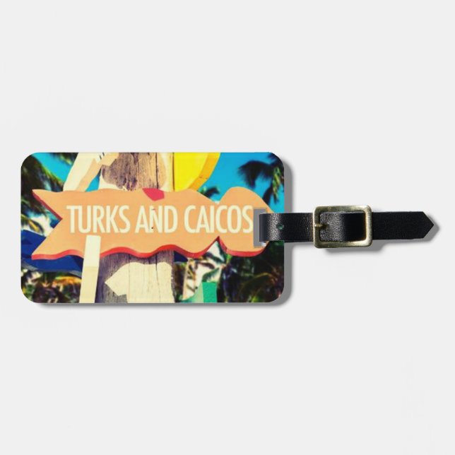 Turks & Caicos Luggage Tag (Front Horizontal)