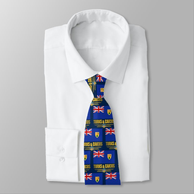 Turks & Caicos Pride Neck Tie (Tied)