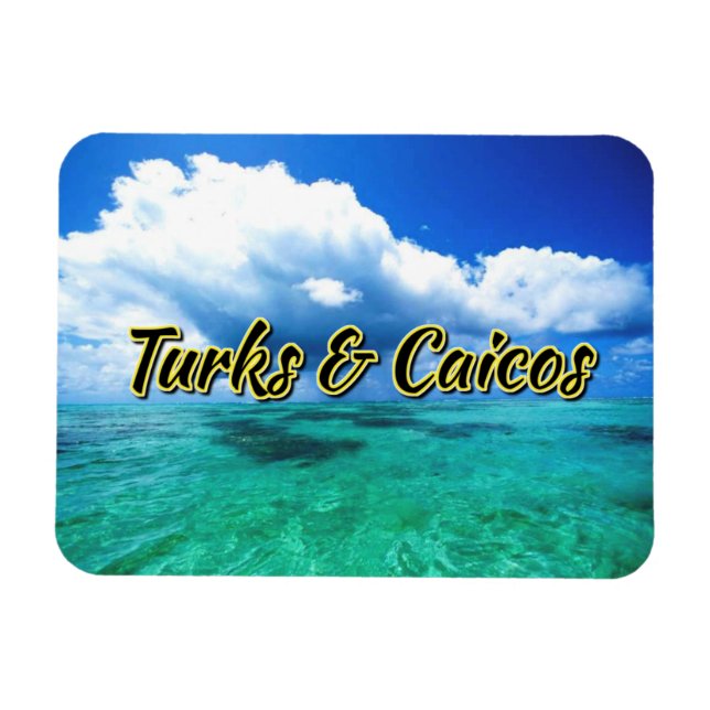 Turks & Caicos sea sky Magnet (Horizontal)