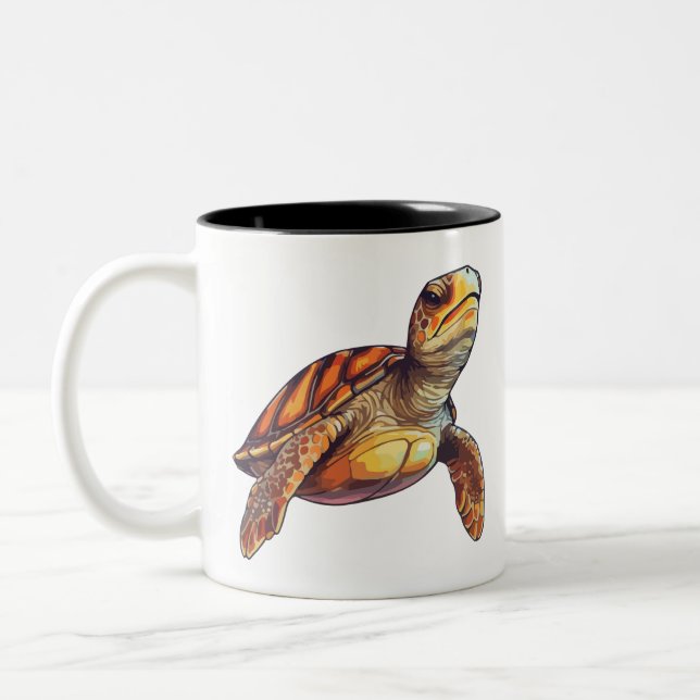 Turle Two-Tone Coffee Mug (Left)