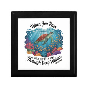 Turle When You Pass Through Deep Waters Gift Box