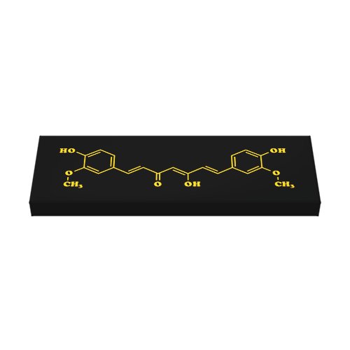 Turmeric Curcumin Molecular Chemical Formula Canvas Print