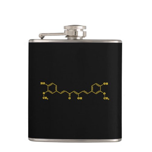 Turmeric Curcumin Molecular Chemical Formula Flask
